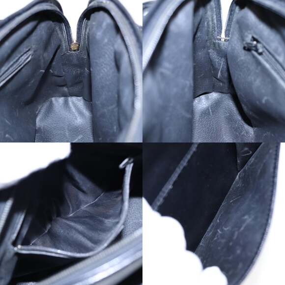 CELINE Hand Bag Leather Black Gold - Picture 12 of 13